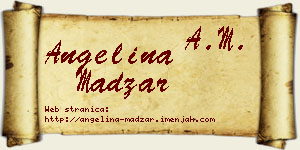 Angelina Madžar vizit kartica